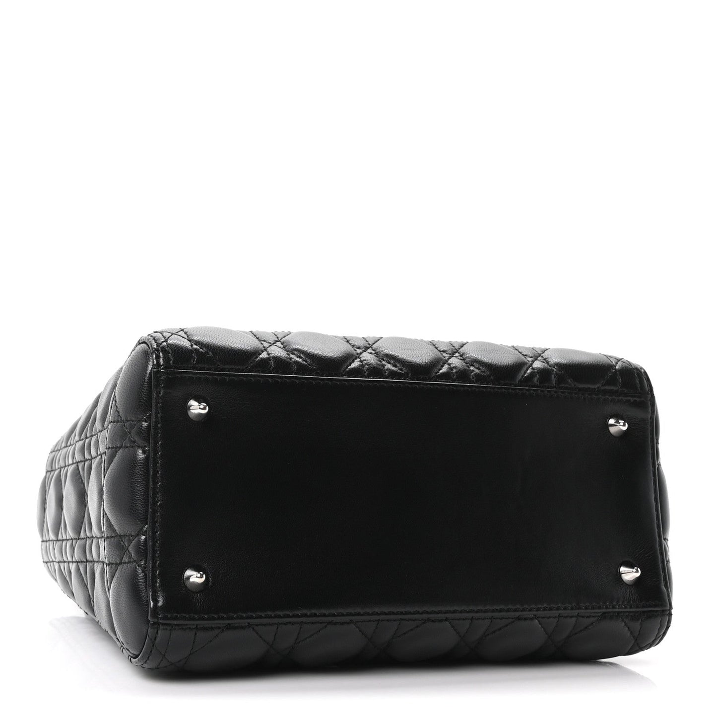 Lambskin Cannage Medium Lady Dior Black