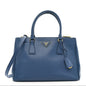 Saffiano Small Galleria Double Zip Tote Cobalto