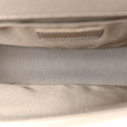 Caviar Quilted Medium Boy Flap Grey