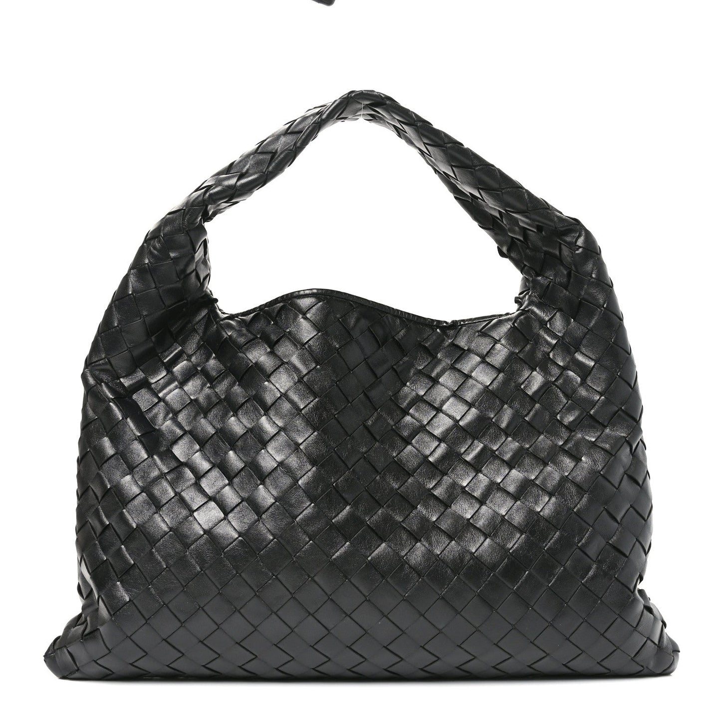 Calfskin Intrecciato Small Hop Black