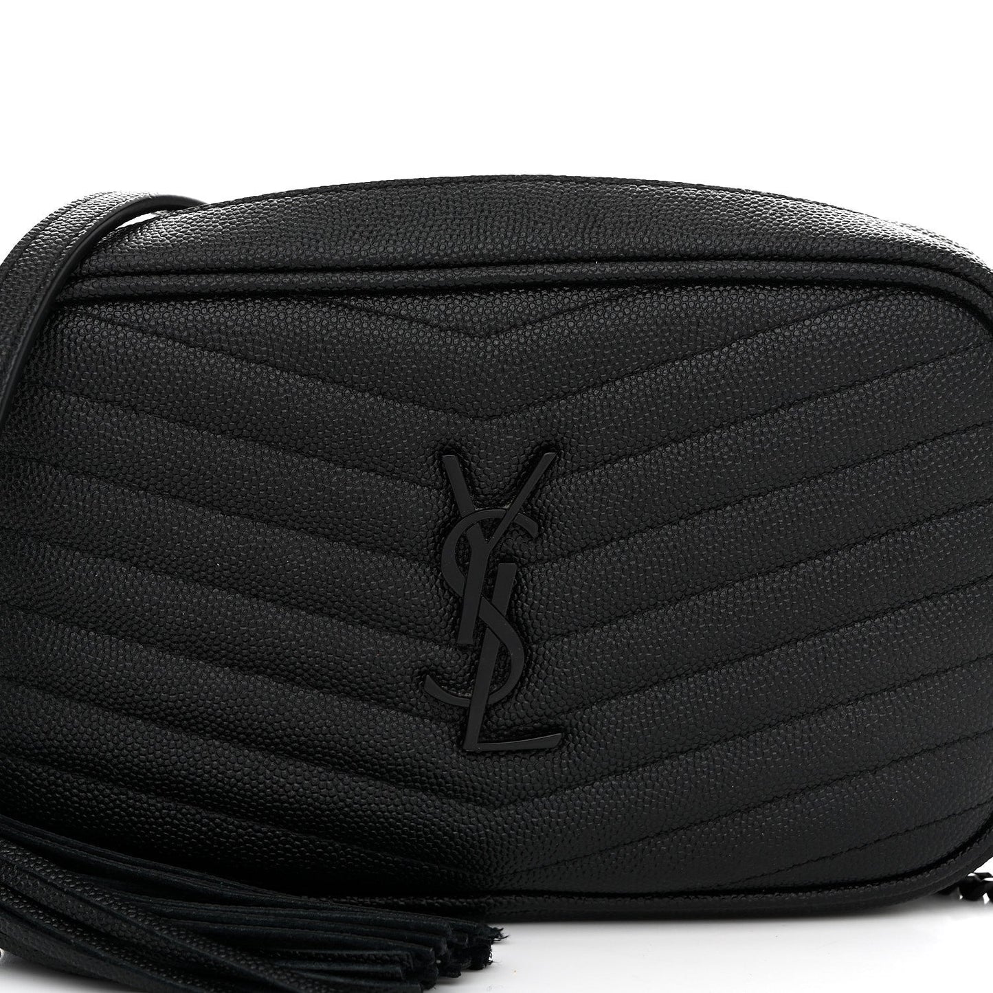 Grain De Poudre Matelasse Monochrome Monogram Mini Lou Camera Bag Black