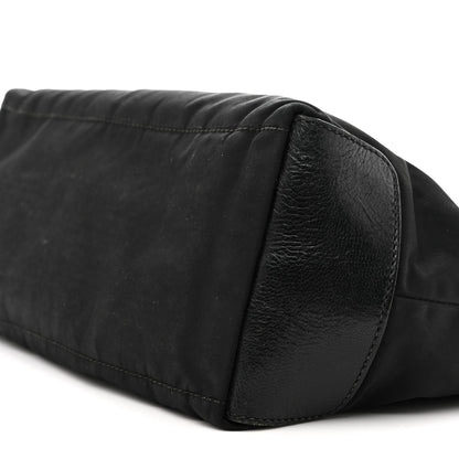 Nylon Shoulder Bag  Black
