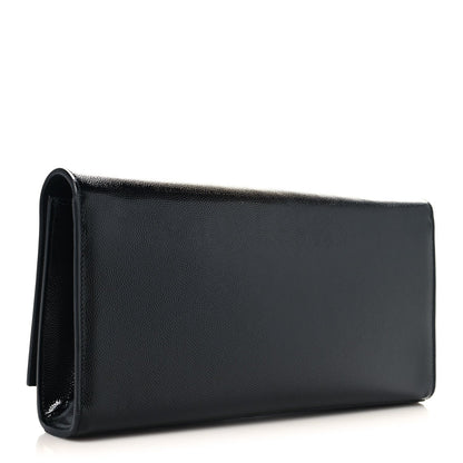 Grain De Poudre Monogram Cassandre Clutch Black