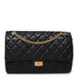 Aged Calfskin Quilted 2.55 Reissue 226 Flap Black