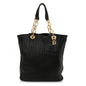 Lambskin Woven Dior Soft Shopping Tote Black