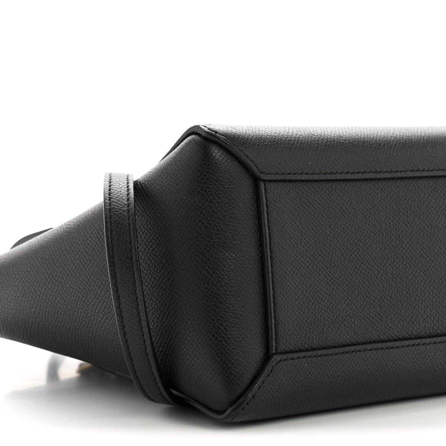 Grained Calfskin Nano Belt Bag Black