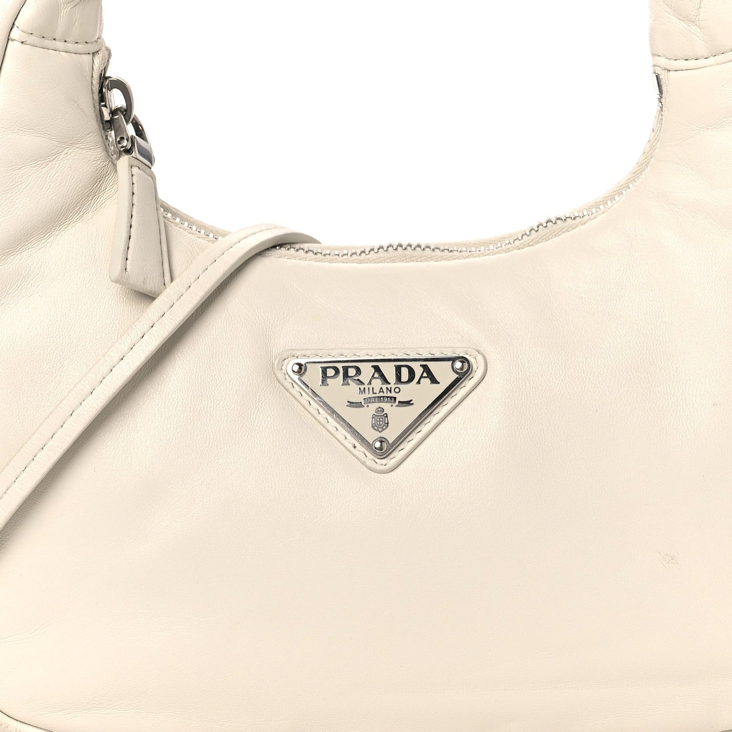 Nappa Soft Padded Mini Bag White