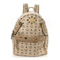 Visetos Studded Medium Dual Stark Backpack Beige