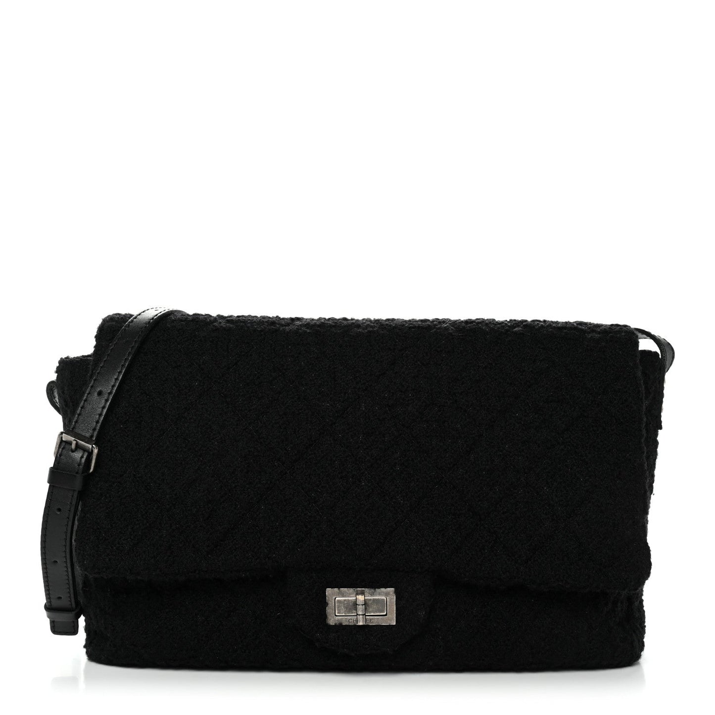 Easy Tweed Jumbo Reissue Messenger Flap Black