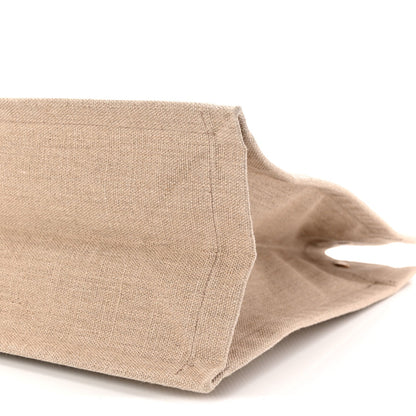 Linen Calfskin Rive Gauche Tote Beige Sea Salt