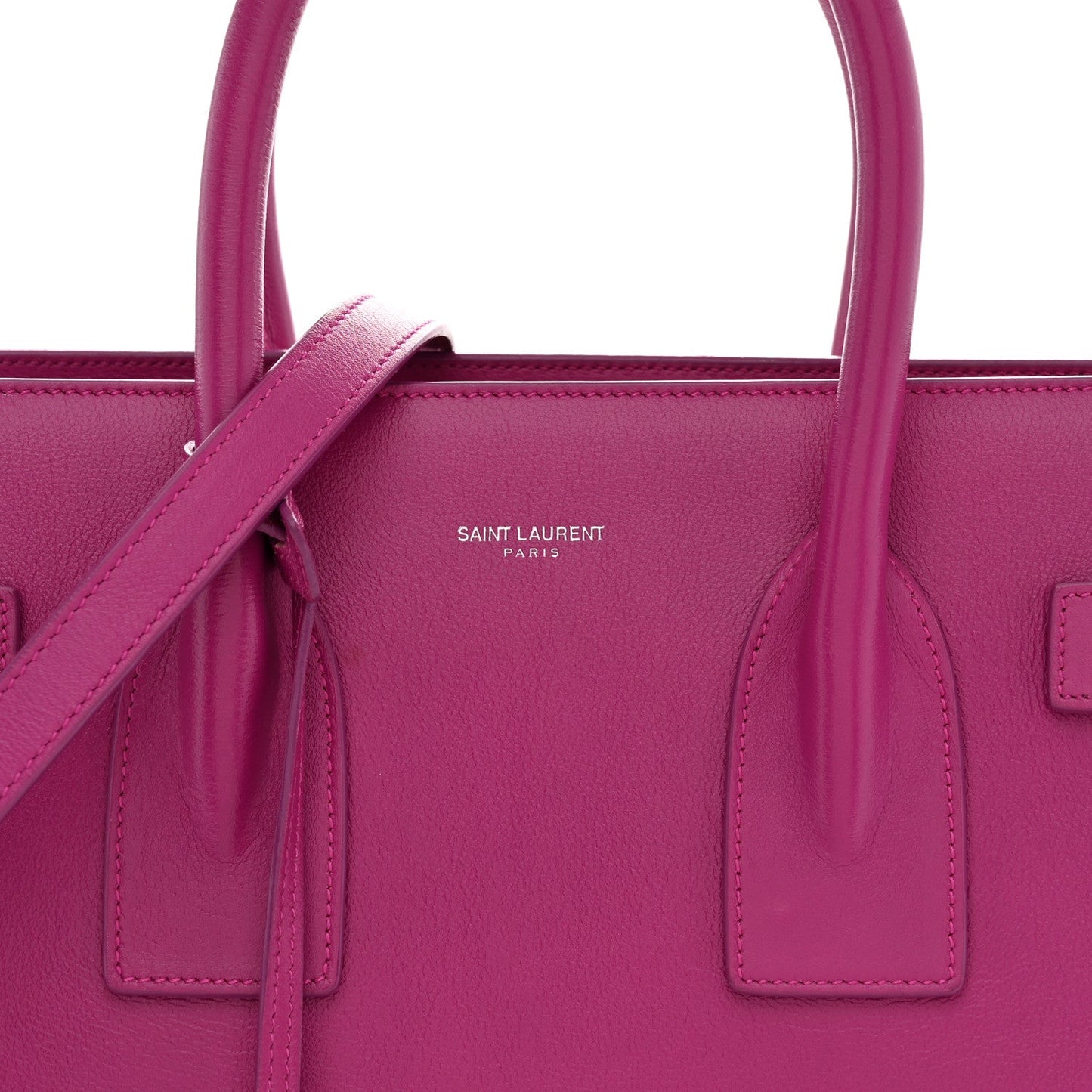 Calfskin Small Sac De Jour Electric Pink