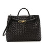 Nappa Intrecciato Medium Andiamo Shoulder Bag Fondant