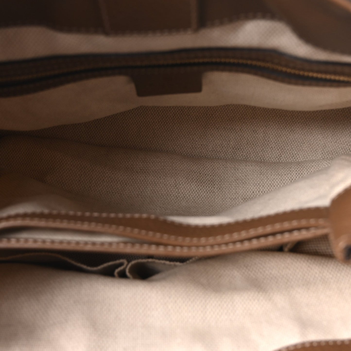 Canvas Floral Small Diana Bamboo Handle Bag Brown