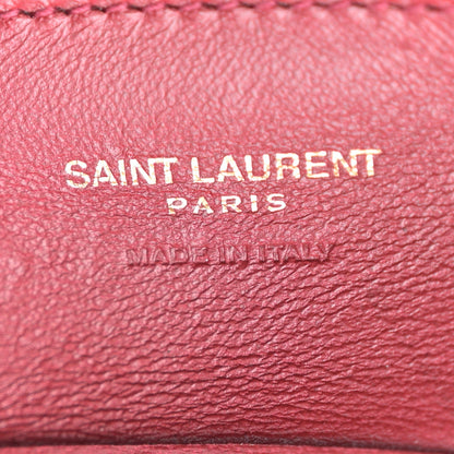 Smooth Calfskin Paris VII Large Flat Hobo Red