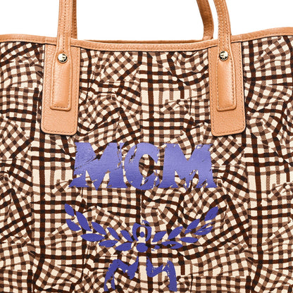 Visetos Medium Liz Reversible Shopper Tote Cognac