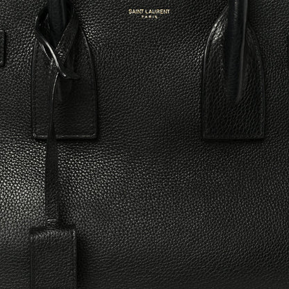 Grained Calfskin Small Supple Sac De Jour Black