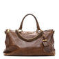 Soft Calf Shopping Tote Brown