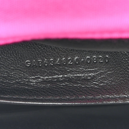 Jersey Wool Patchwork Monogram Medium Jamie Baguette Magenta