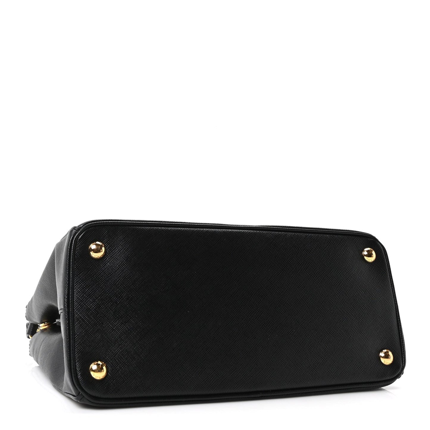 Saffiano Small Galleria Double Zip Tote Black