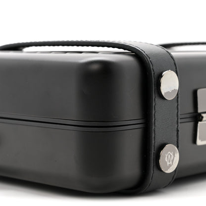 Matte Aluminum Personal Cross-Body Bag Black