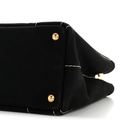 Canapa Small Logo Tote Black Talco
