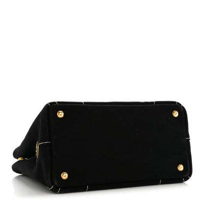 Canapa Small Logo Tote Black Talco