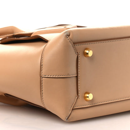 Grained Calfskin Maxi Intrecciato Medium Arco Nude