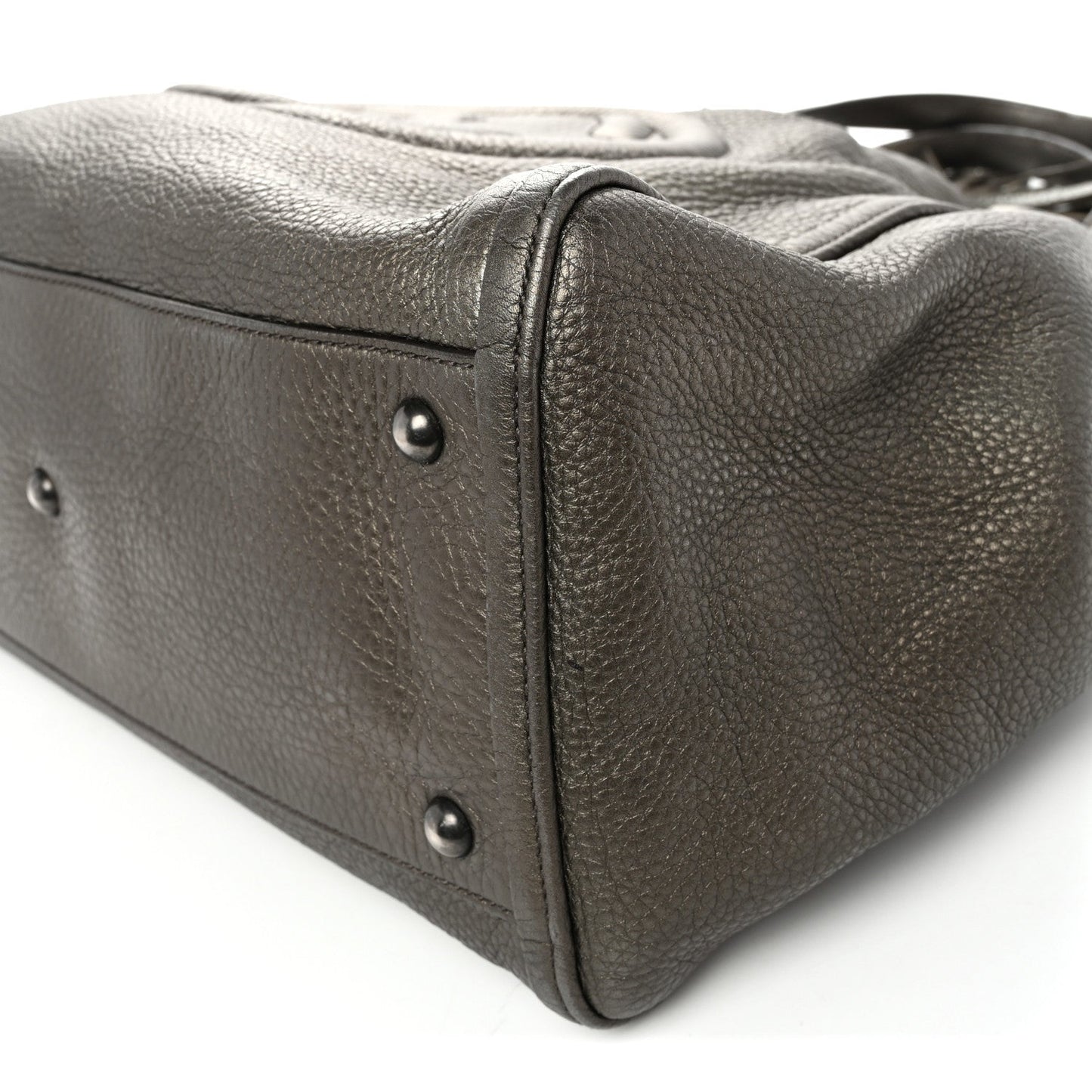 Metallic Cellarius Calfskin Medium Soho Shoulder Bag Sasso