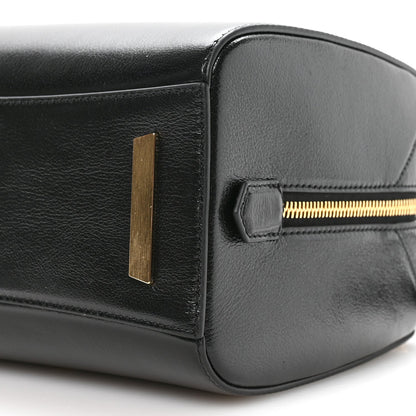 Tumbled Buffalo Mini Antigona Cube Bag Black