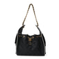Braided Raffia Calfskin Quilted Small Chanel 25 Handbag Black White