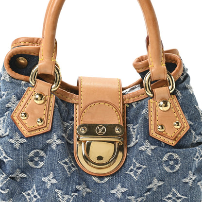 Monogram Denim Pleaty Blue