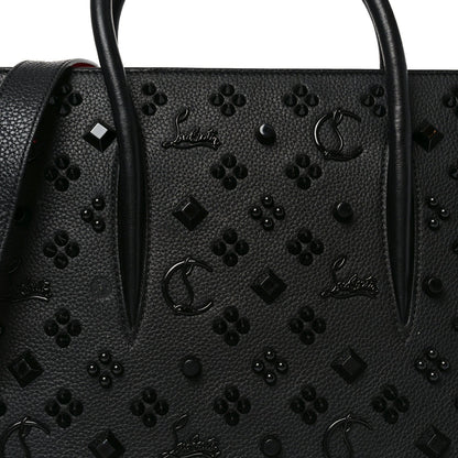 Calfskin Spikes Loubinthesky Medium Paloma Black