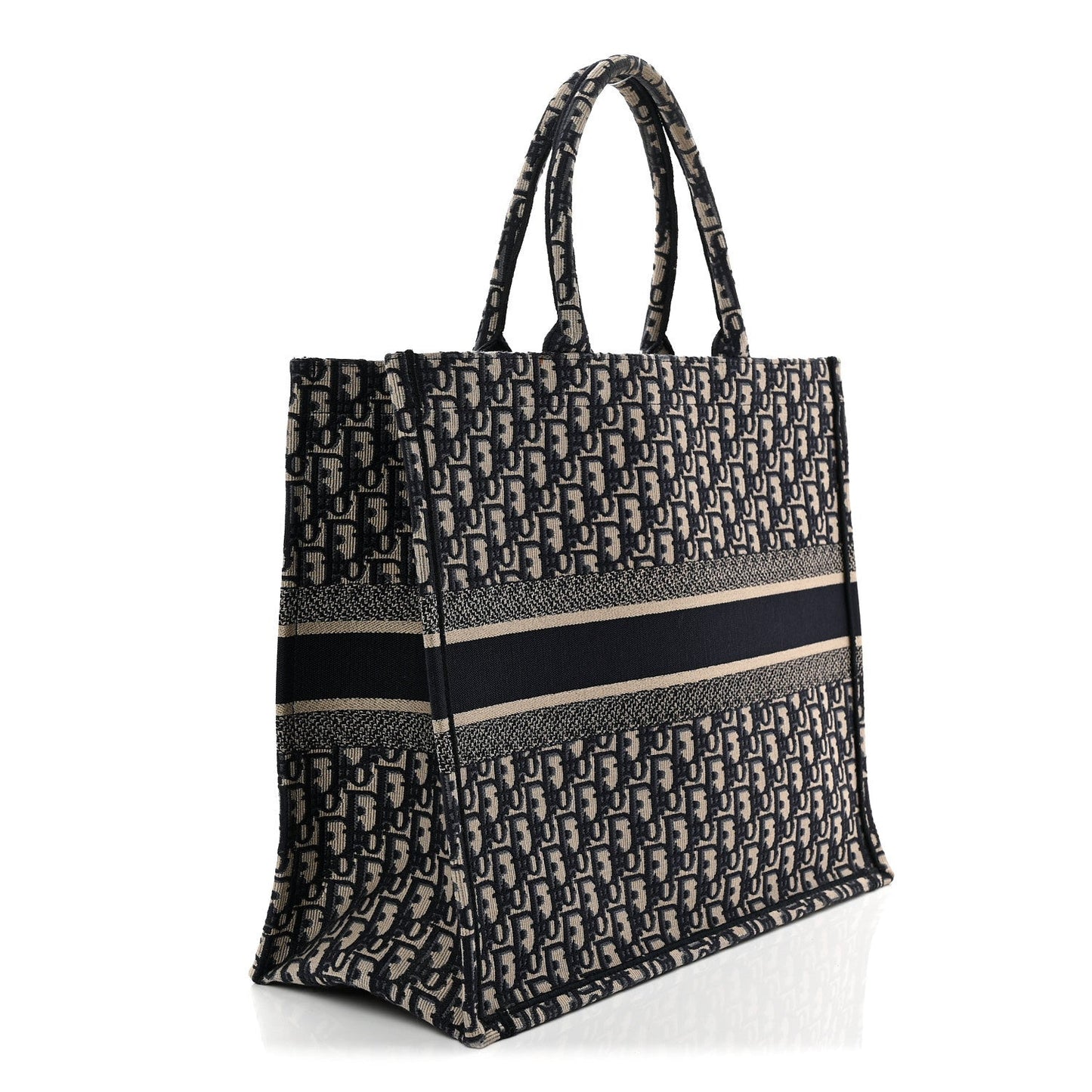 Oblique Large Book Tote Blue Multicolor