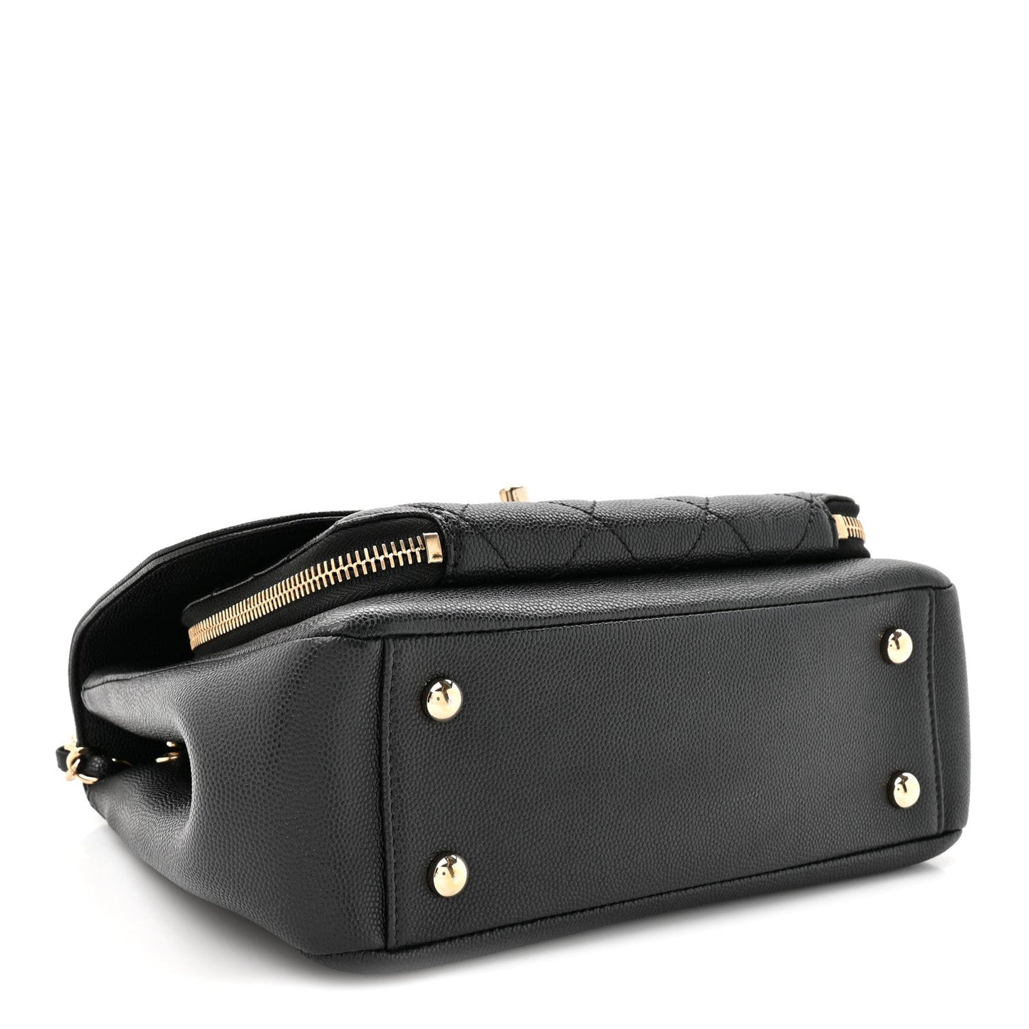 Caviar Quilted Medium Business Affinity Flap Black