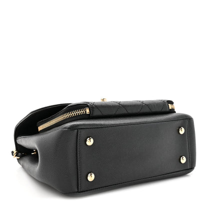 Caviar Quilted Medium Business Affinity Flap Black