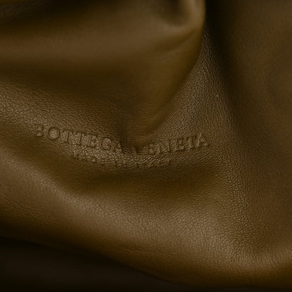 Smooth Butter Calf The Pouch Oversized Clutch Kaki Fondent