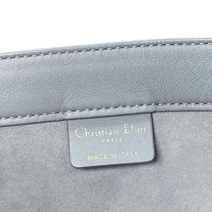 Calfskin Embossed Medium Book Tote Grey