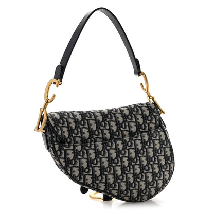 Oblique Saddle Bag Blue