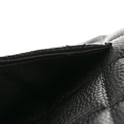 Caviar Quilted Jumbo Single Flap Black