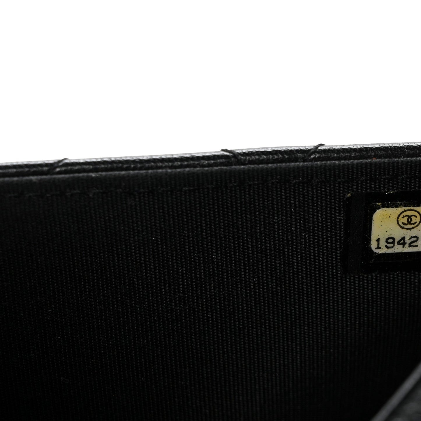 Lambskin Quilted Boy Wallet On Chain WOC Black