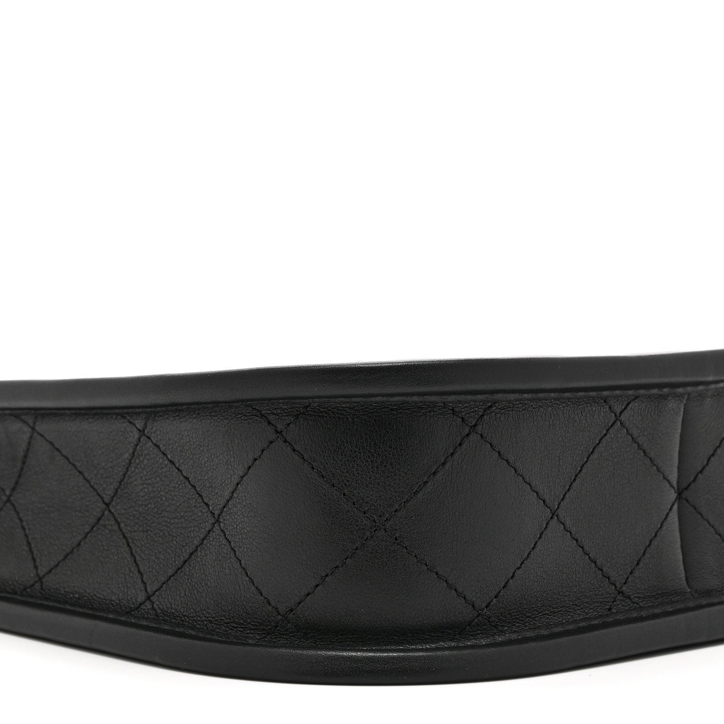 Calfskin Quilted Small Hobo Black