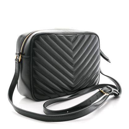 Calfskin Matelasse Monogram Lou Camera Bag Military Green