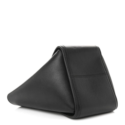Silky Calfskin Mini Rider's Top Handle Bag Black
