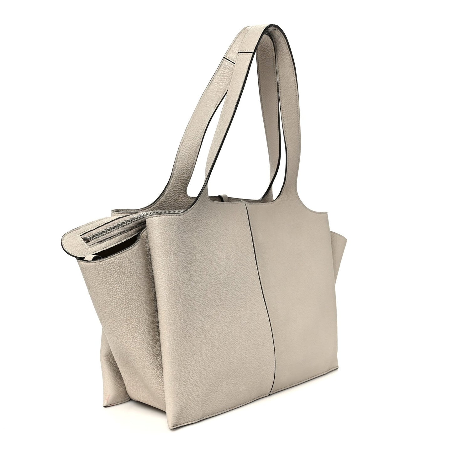 Baby Grained Calfskin Medium Tri-Fold Bag Powder