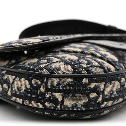 Oblique Mens Mini Saddle Bag Blue