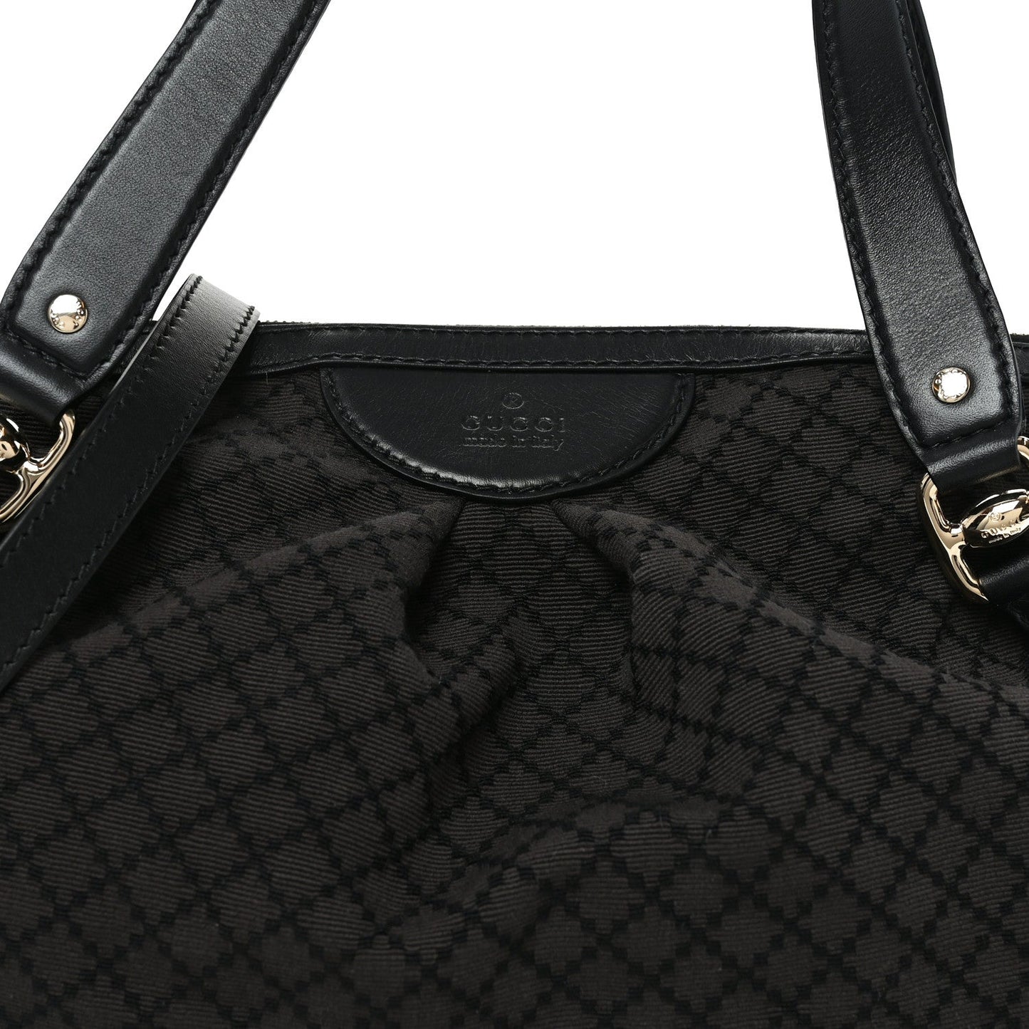 Diamante Bridle Tote Dark Brown