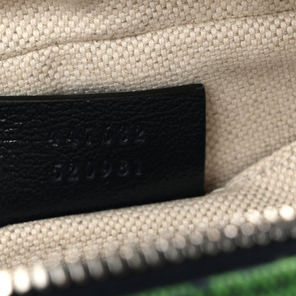 Monogram Multicolor Matelasse Diagonal Small GG Marmont Chain Shoulder Bag Green Blue