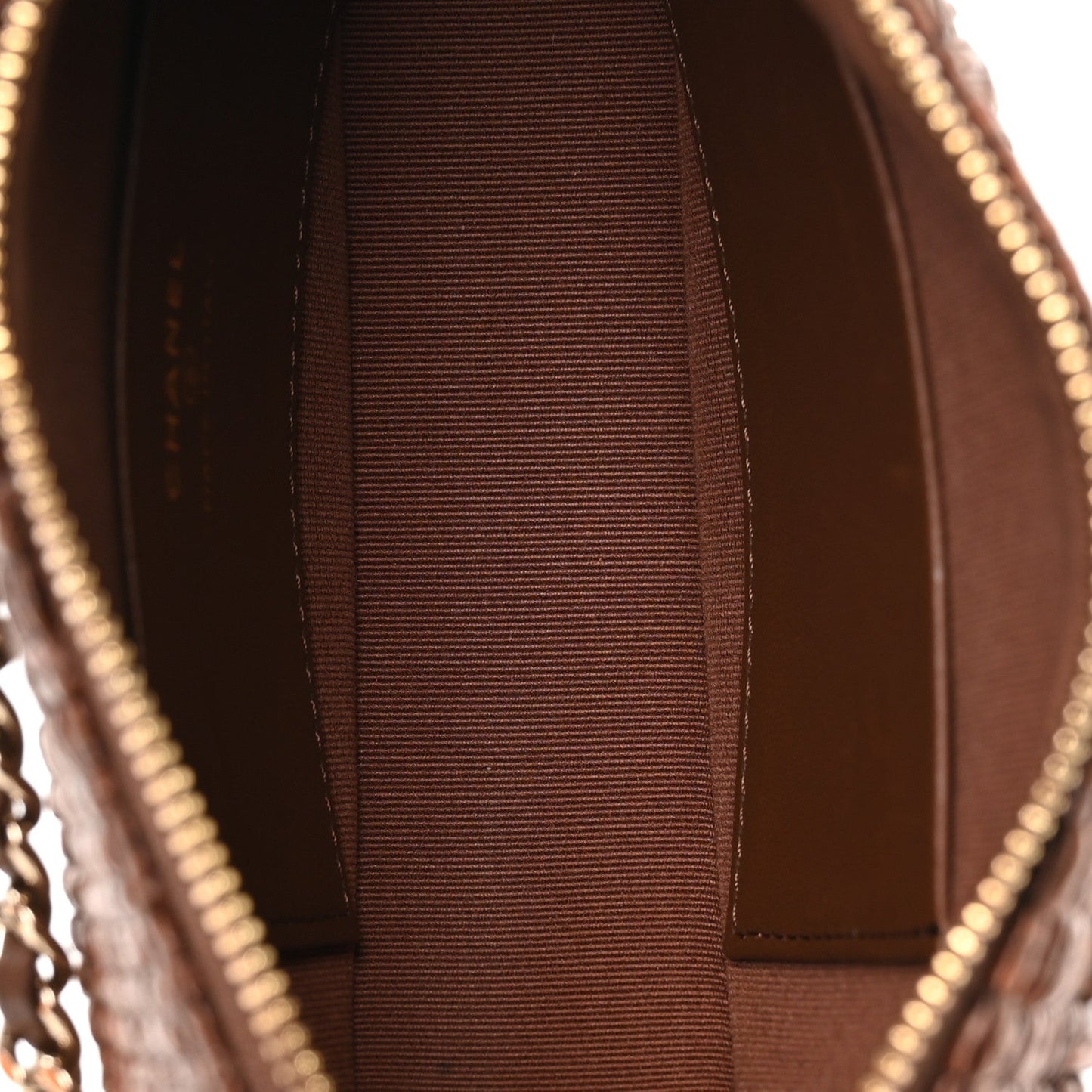 Braided Raffia Other Shape With Chain Brown