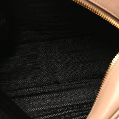 Glace Calfskin Embossed Logo Crossbody Cammeo