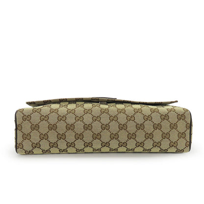 Gucci GG Canvas Leather Shoulder Bag 146236